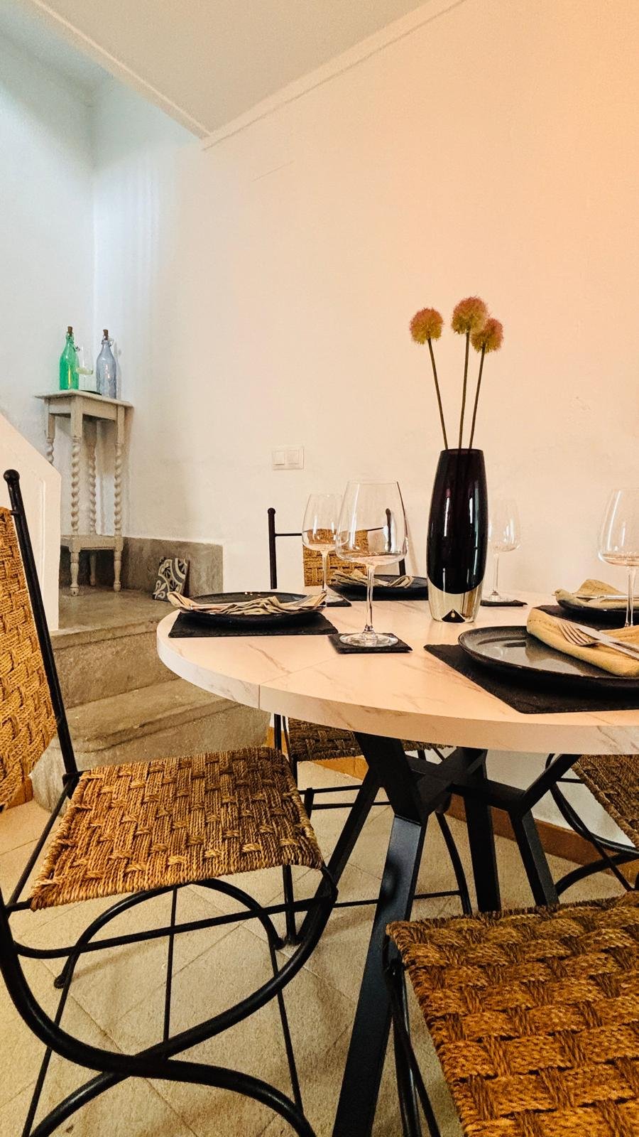 Table set for dinner at No.14